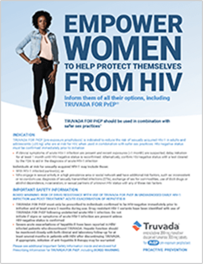 Women and HIV Risk Brochure